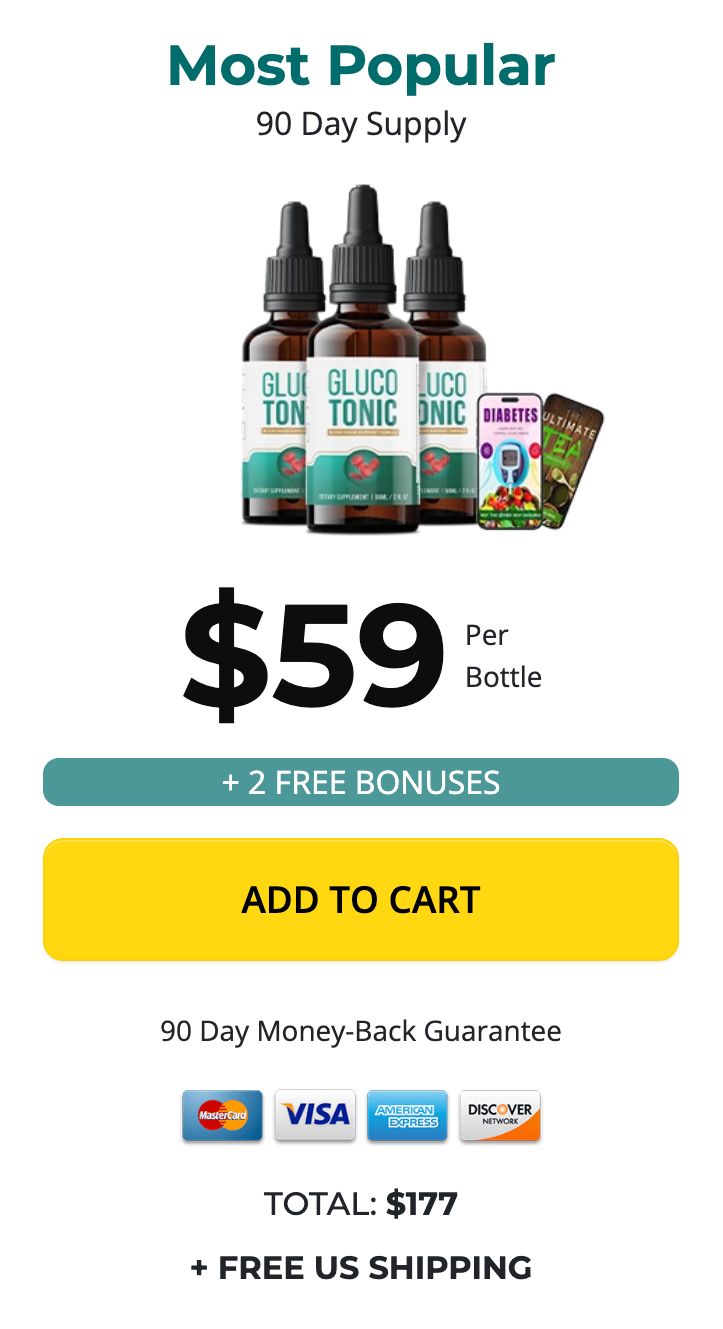 GlucoTonic Buy 3 Bottles
