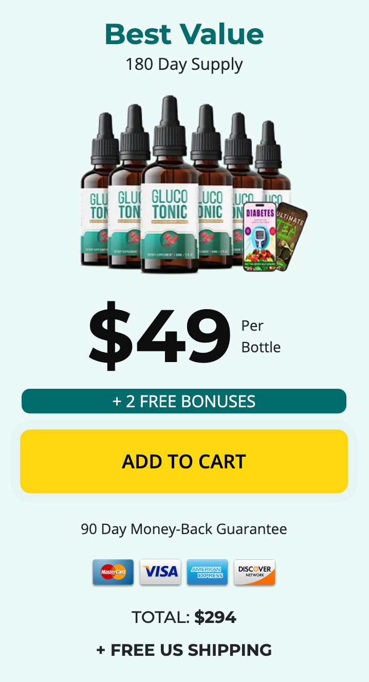 GlucoTonic Buy 6 Bottles